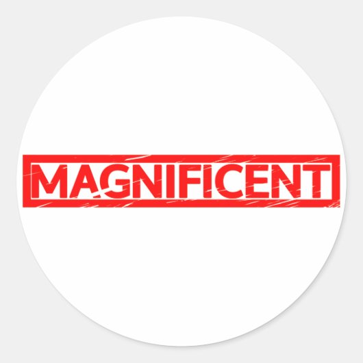 Magnificant Stamp Ronde Sticker (Voorkant)