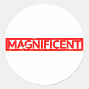 Magnificant Stamp Ronde Sticker