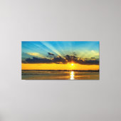 Magnificant Sun Ray Sky Canvas Afdruk (Voorkant)