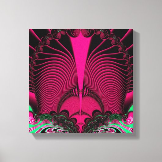 Magnificant Sunrise Reflections Fractal Canvas Afdruk (Voorkant)