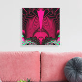 Magnificant Sunrise Reflections Fractal Canvas Afdruk (Insitu (Woonkamer))