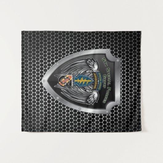 Magnificante 5e speciale groep van de strijdkracht wandkleed (Voorkant (horizontaal))