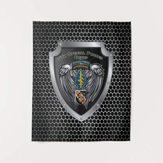 Magnificante 5e speciale groep van de strijdkracht wandkleed (Voorkant)