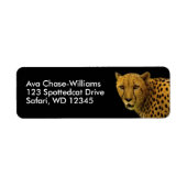 Magnificante Cheetah Big Wild Cat Etiket (Voorkant)