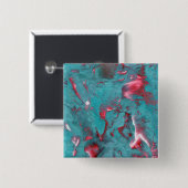 Magnificante gedraaide marmer vierkante button 5,1 cm (Voorkant /achterkant)