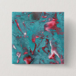 Magnificante gedraaide marmer vierkante button 5,1 cm