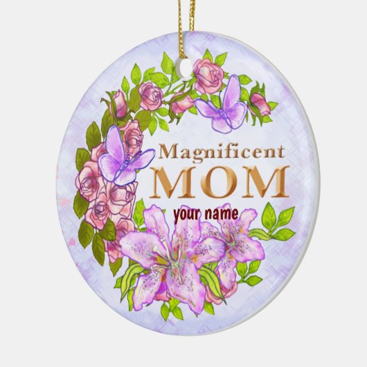Magnificante mam keramisch ornament (Links)