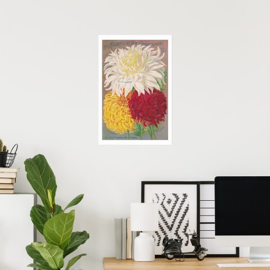  Magnificante Mums Poster (Thuiskantoor)