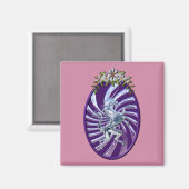 Magnificante mythische Unicorn Magneet (Voorkant / Achterkant)