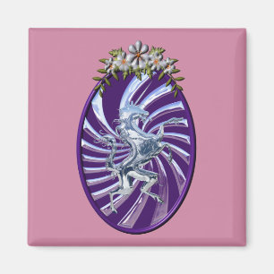 Magnificante mythische Unicorn Magneet