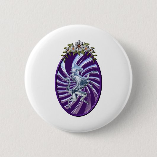 Magnificante mythische Unicorn Ronde Button 5,7 Cm (Voorkant)