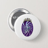 Magnificante mythische Unicorn Ronde Button 5,7 Cm (Voorkant /achterkant)