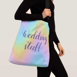 Magnificante pasteelregenboog "Wedding Stuff" Crossbody Tas