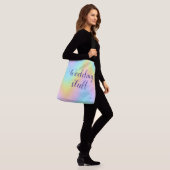 Magnificante pasteelregenboog "Wedding Stuff" Crossbody Tas (Op model)