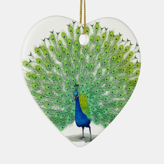 Magnificante Peacock Art Keramisch Ornament (Rechts)