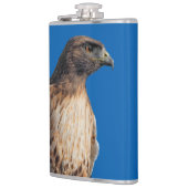 Magnificante Red-Tailed Hawk in de zon Heupfles (Links)