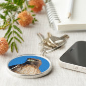 Magnificante Red-Tailed Hawk in de zon Sleutelhanger (Zijkant)