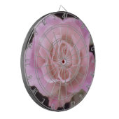 Magnificante roze Rose Dartbord (Voorkant Links)