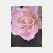 Magnificante roze Rose Fleece Deken (Voorkant)