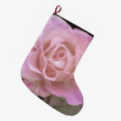 Magnificante roze Rose Grote Kerstsok (Voorkant (Hangend))