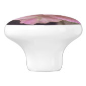 Magnificante roze Rose Keramische Knop (Zijkant)