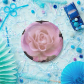 Magnificante roze Rose Papieren Bordje (Feest)