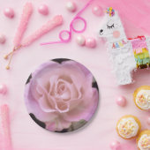 Magnificante roze Rose Papieren Bordje (Feest)