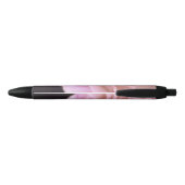 Magnificante roze Rose Zwarte Inkt Pen (Achterkant)