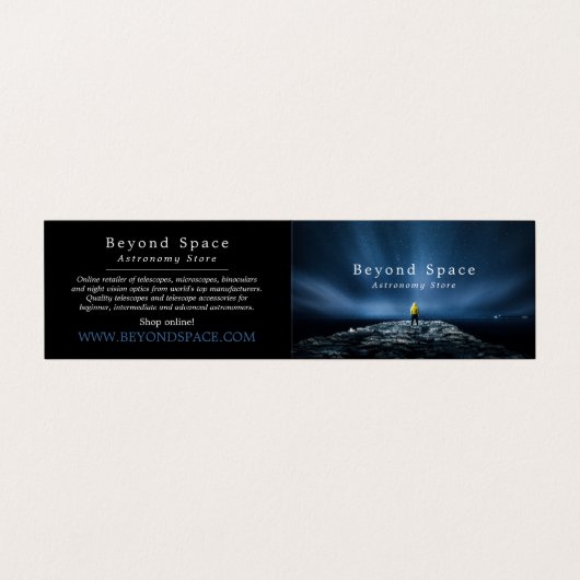 Magnificante Stargazer, Astronomeer, Astronomie St Visitekaartje (Buitenkant ongevouwen)