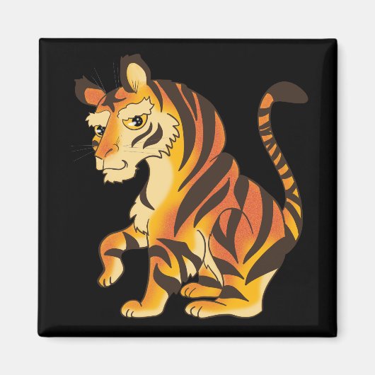 Magnificante tijger magneet (Voorkant)