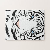 Magnificante witte tijger | Grote katten Legpuzzel (Horizontaal)