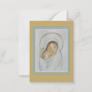 Magnificat Heilige kaart – Mary's Mantel Collectie Notitiekaartje