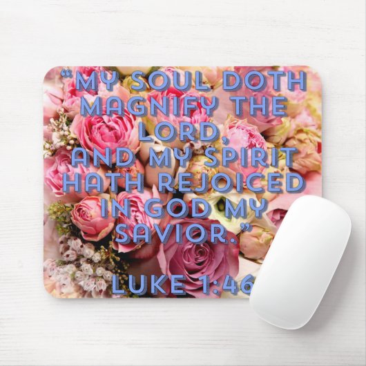 Magnificat Lukas 1:46 Muismat (Met muis)