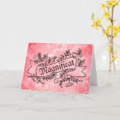 Magnificat Maagd Maria Hymne van Lof Waterverf Kaart (Gele Bloem)