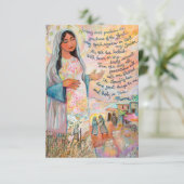 Magnificat Prayer Kaart, Canticle of Mary (Staand voorkant)