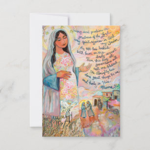 Magnificat Prayer Kaart, Canticle of Mary