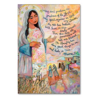 Magnificat Prayer Kaart, Canticle of Mary Kaart