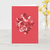 Magnificat (rood) kaart (Gele Bloem)