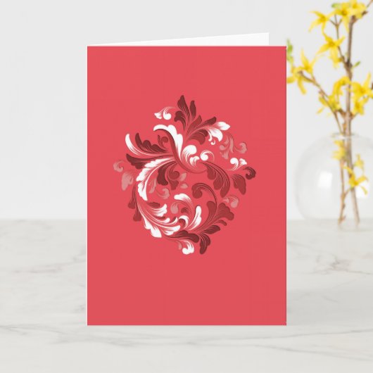 Magnificat (rood) kaart (Gele Bloem)