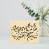 Magnificat Virgin Mary Hymn van Popgeheven Briefkaart (Staand voorkant)