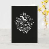 Magnificat (zwart) kaart (Gele Bloem)