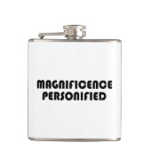 Magnificence gepersonificeerd heupfles (Voorkant)