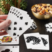 Magnificent Black Horse Head   Pokerkaarten (Insitu)
