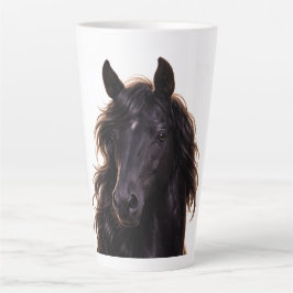 Magnificent Black Stallion Latte Mok