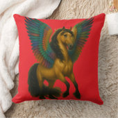 Magnificent Horse With Spectacular Wings Kussen (Deken)