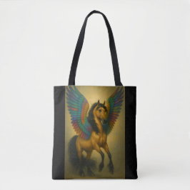 Magnificent Horse With Spectacular Wings Tote Bag