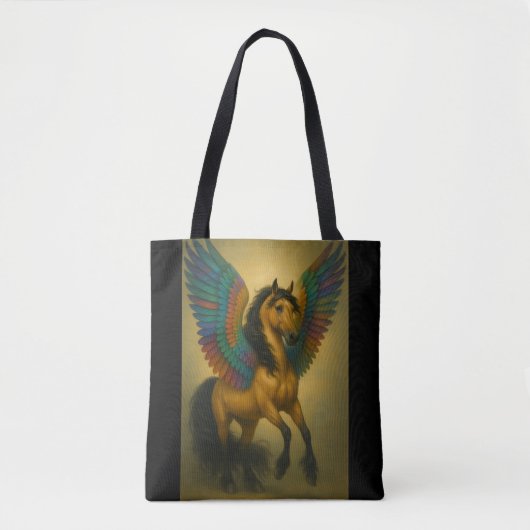 Magnificent Horse With Spectacular Wings Tote Bag (Voorkant)