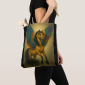 Magnificent Horse With Spectacular Wings Tote Bag (Dichtbij)