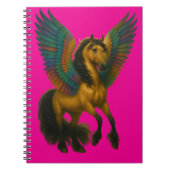 Magnificent Horse With Wings Spiral Photo Notebook Notitieboek (Voorkant)