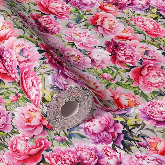 Magnificent Love Pioenschappen op Soft Pink Behang (Creator heeft geüpload)